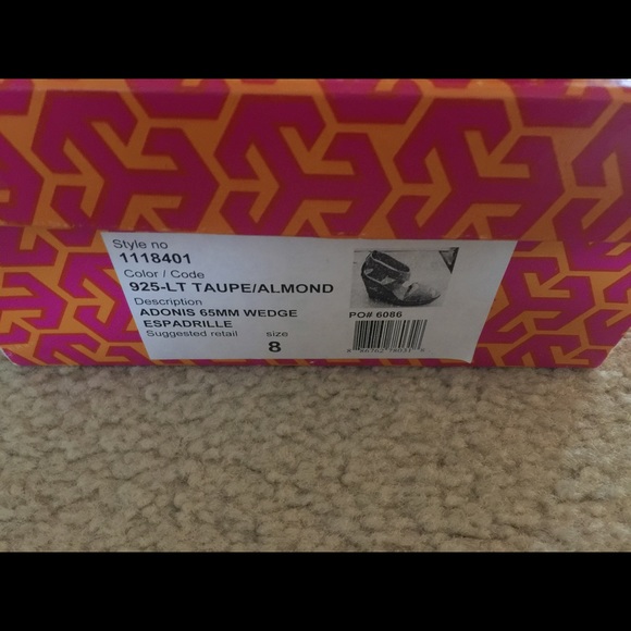 NIB Tory Burch Adonis wedge size 8 - Picture 4 of 6